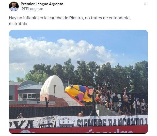 inflable en la cancha de riestra