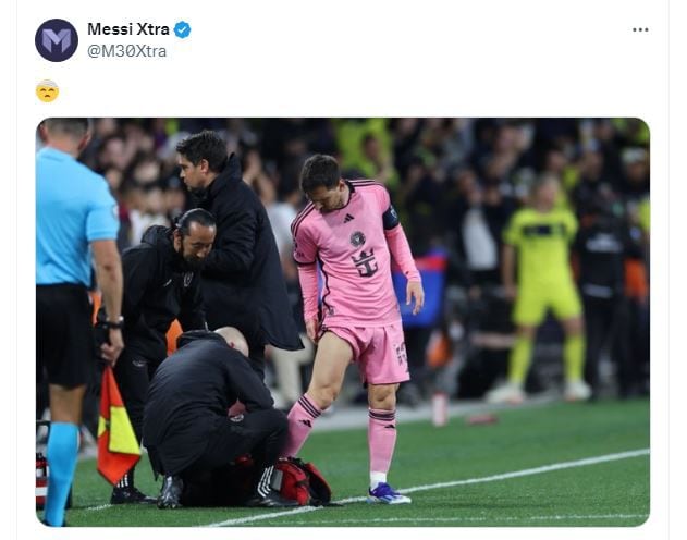 messi masajes isquio inter miami