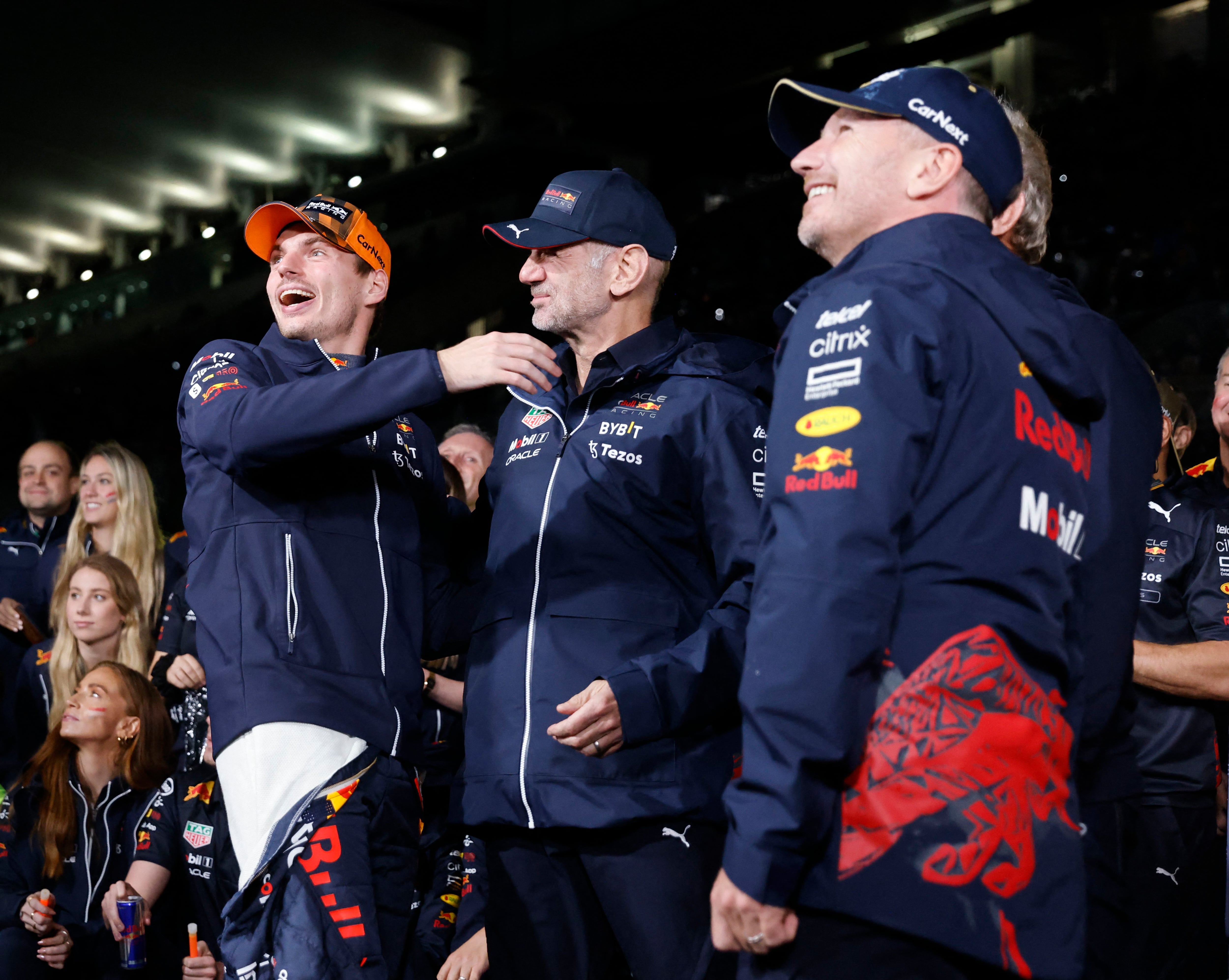 Christian junto a Max y Newey, una amistad que se rompió completamente en las últimas semanas (Foto: Reuters)