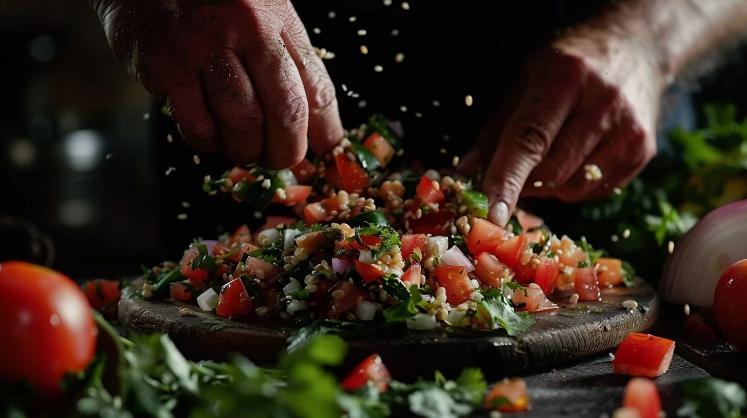 ingredientes naturales listos para preparar ceviche de trigo vegano. - (Imagen Ilustrativa Infobae)