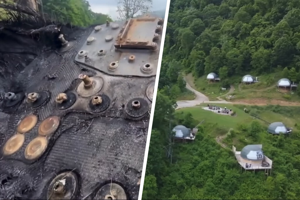 Apareció un objeto extraño en un glamping de Carolina del Norte. Eran los restos de una nave espacial de SpaceX 