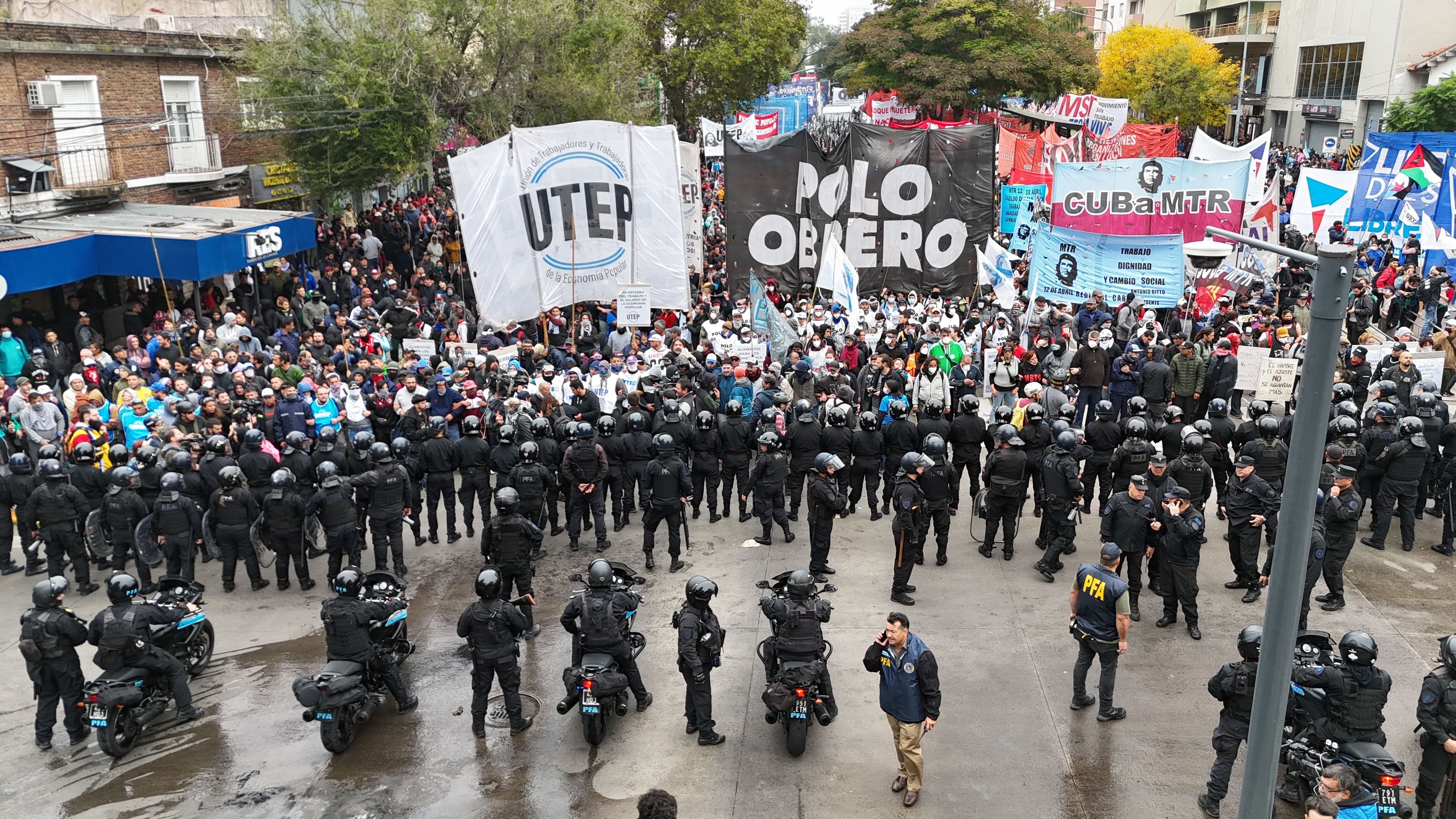 Marcha piquetera a la quinta de Olivos - 07/05/2024