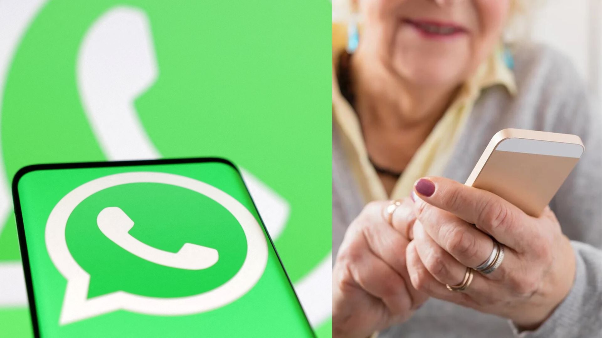 WhatsApp es una de las herramientas que usan los abuelos con más recurrencia para comunicarse con sus seres queridos. (Fotocomposición REUTERS/Shutterstock)