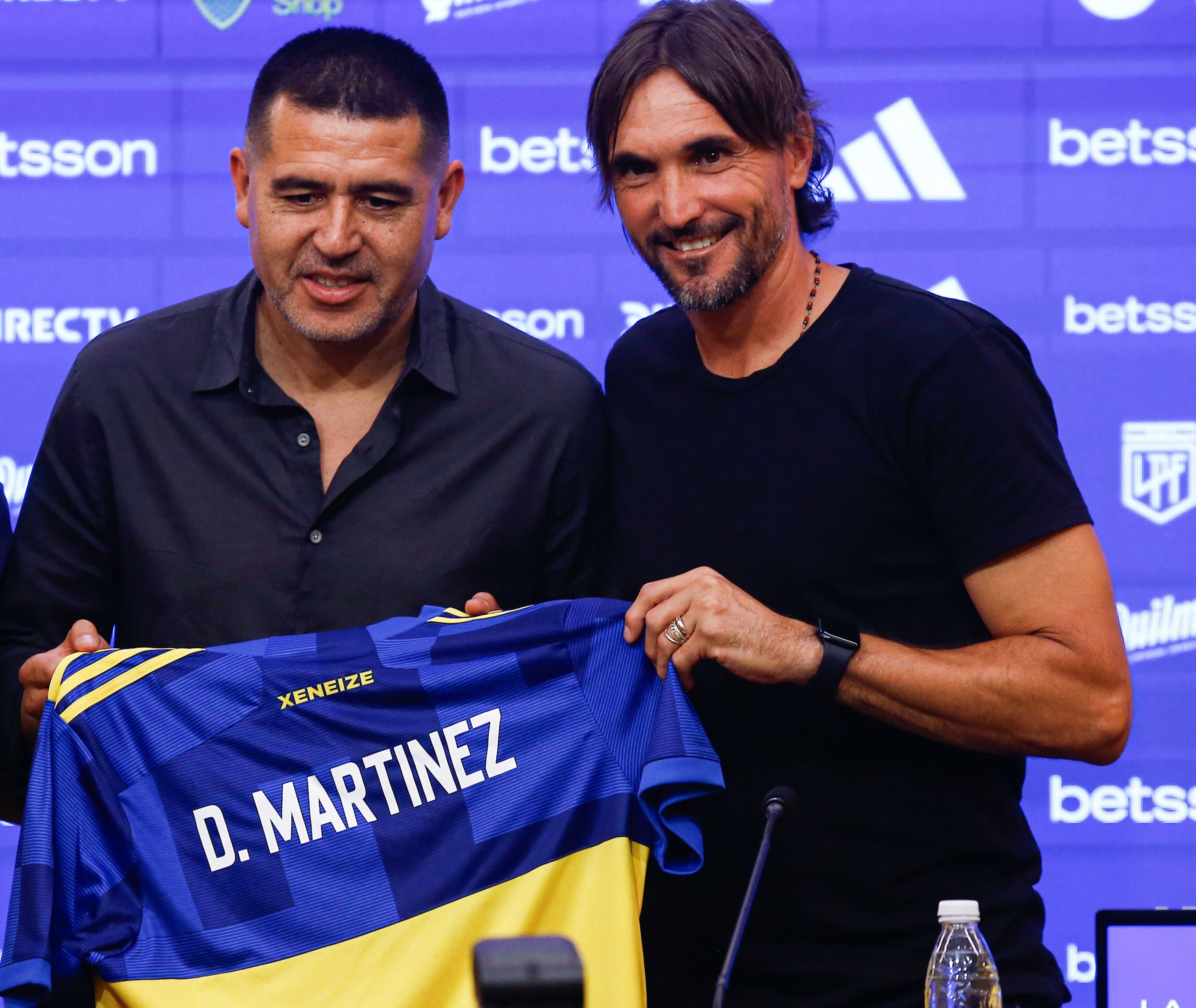 Juan Román Riquelme y Diego Martínez