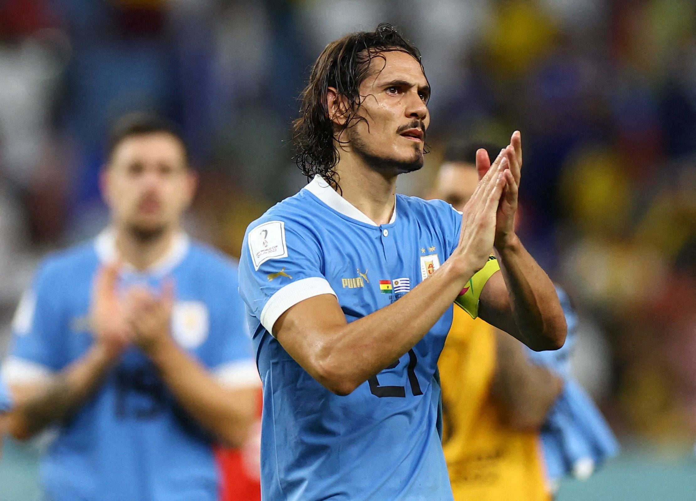 Cavani y su adiós al seleccionado uruguayo (REUTERS/Siphiwe Sibeko)