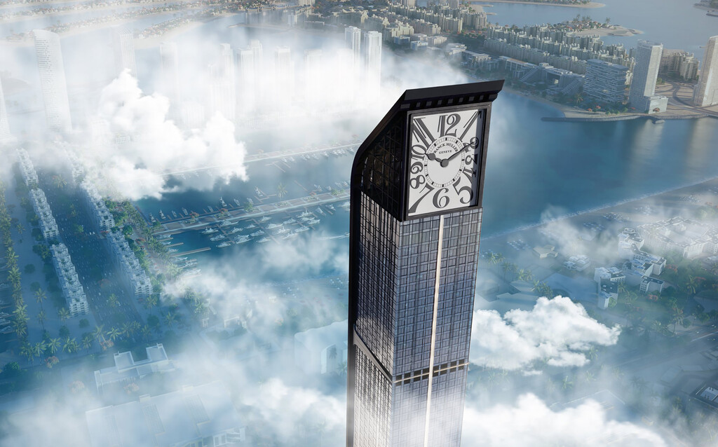 En Dubái se está construyendo la torre residencial con reloj más alta del mundo: será cuatro veces más grande que el Big Ben