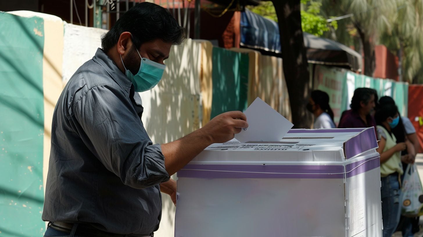 Ciudadanos preparados para votar, variada demografía en fila, sitio de votación, espera paciente. - (Imagen Ilustrativa Infobae)