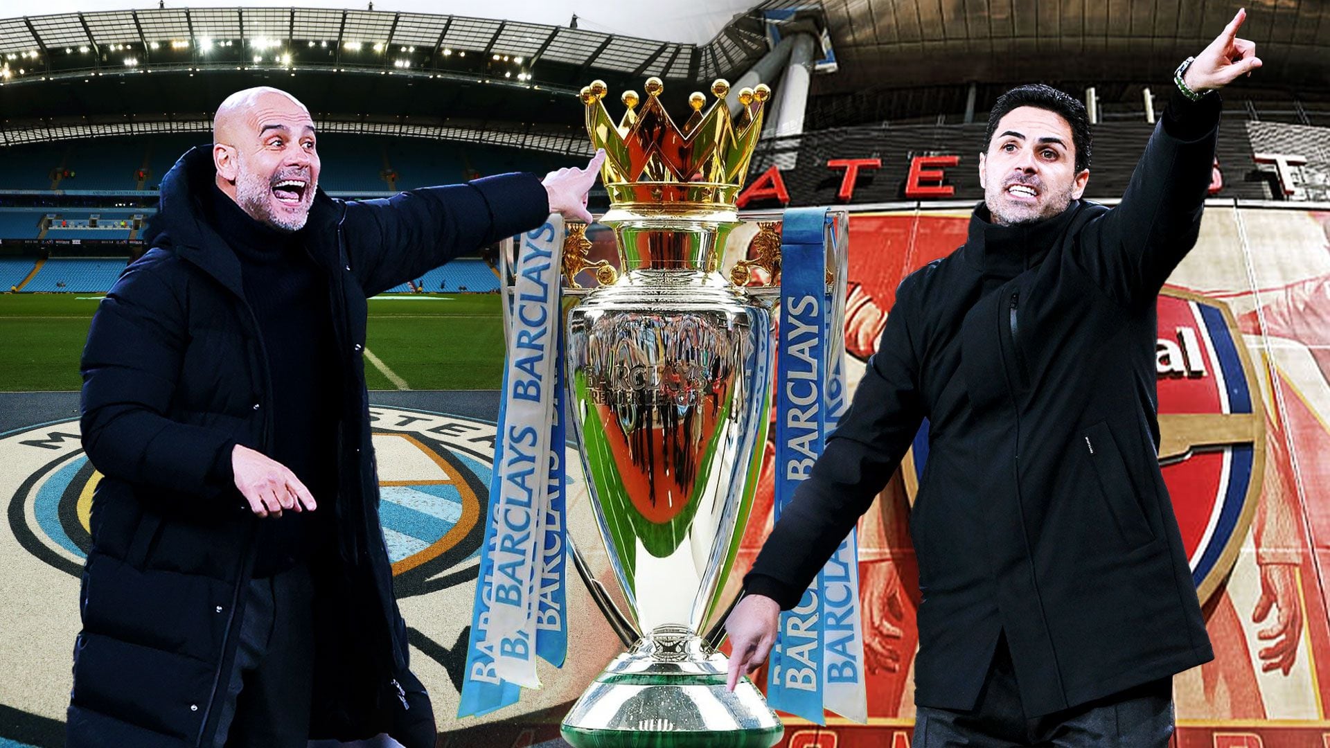 Pep Guardiola y Mikel Arteta definen el título de la Premier League