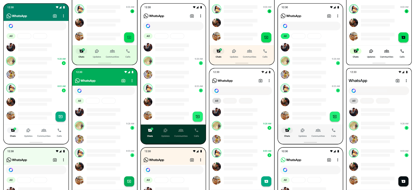 La aplicación hizo una gran renovación de su diseño, tanto en dispositivos Android como en iOS. (WhatsApp)