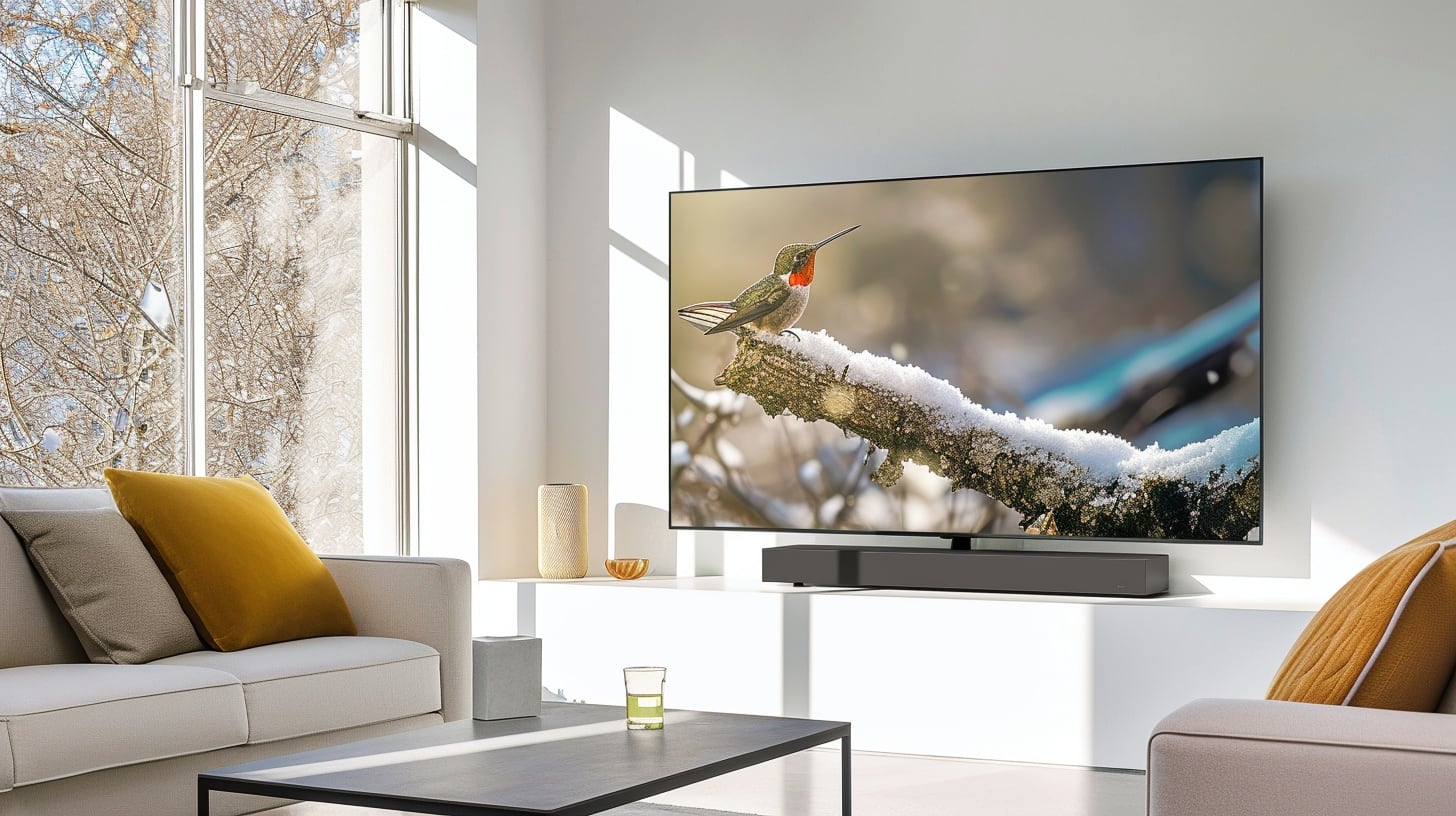 Una televisión moderna en un living room - (Imagen Ilustrativa Infobae)