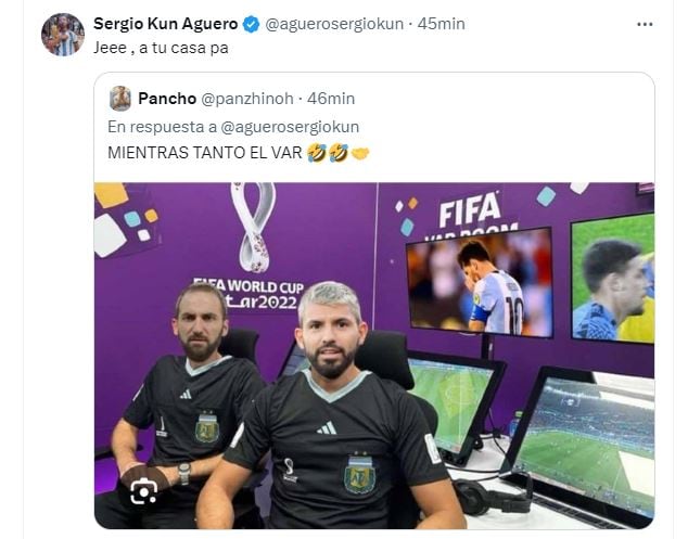 kun aguero en redes argentina chile