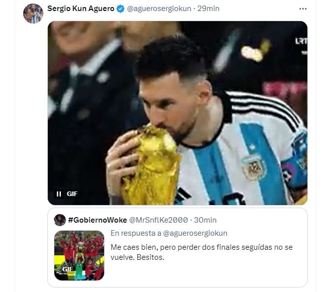 kun aguero en redes argentina chile