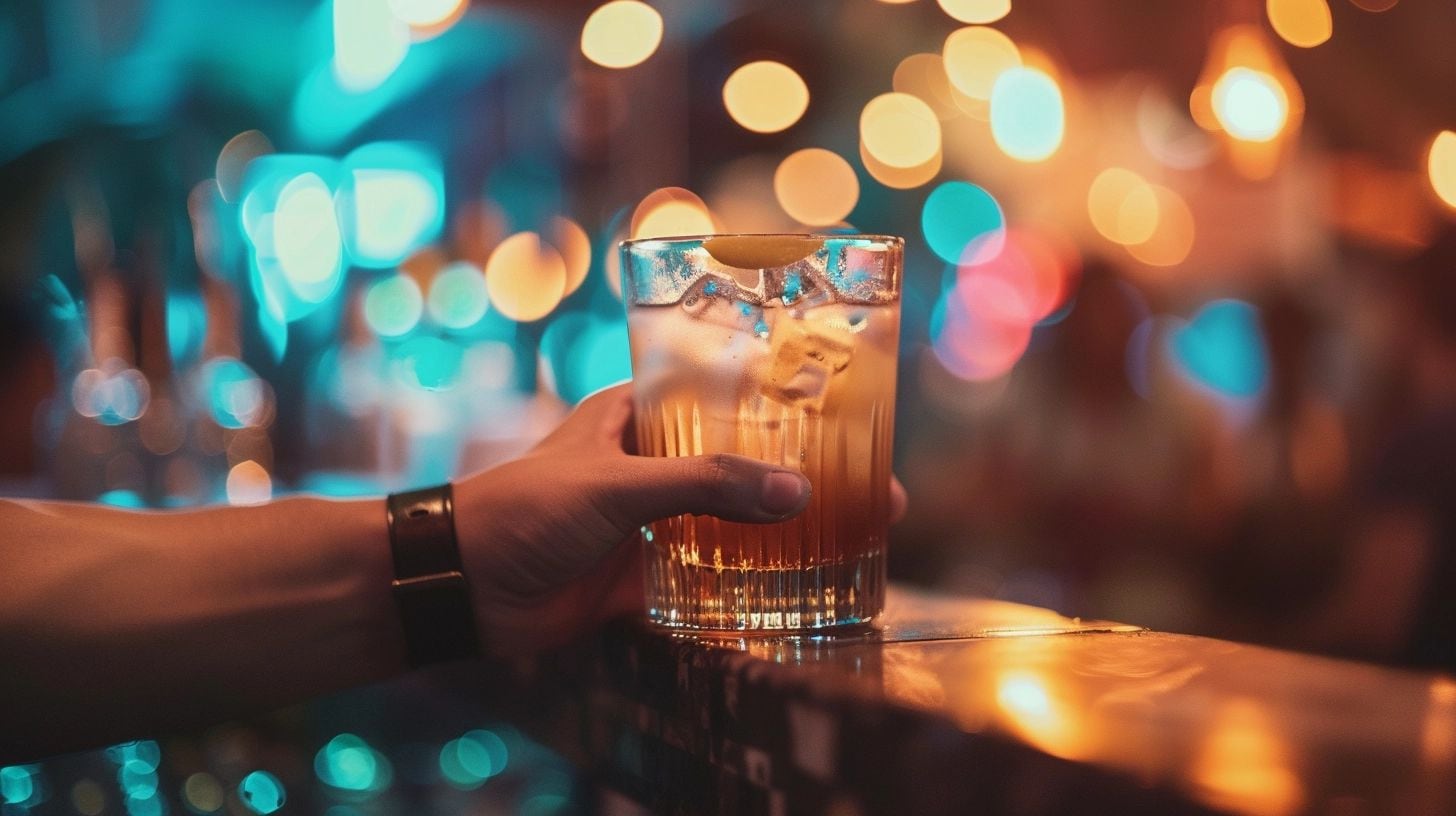 Vista detallada de varios cocteles artísticos servidos en la barra de un elegante bar durante la noche, cada uno con una presentación única que refleja la innovación y la pasión de la coctelería. Estas bebidas alcohólicas son más que simples tragos; son obras de arte líquido que destacan en el ambiente nocturno del restaurante. (Imagen ilustrativa Infobae)