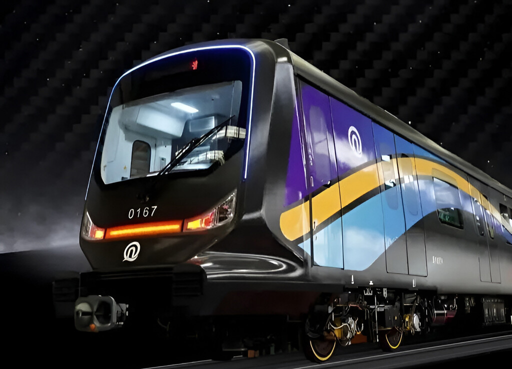 En China imaginan un futuro con trenes de metro ultralivianos de fibra de carbono, así que acaban fabricar el primero