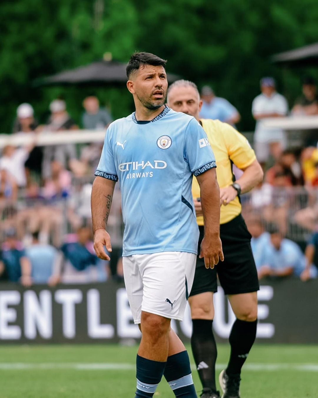 El Kun Agüero jugó al fútbol 7 en un torneo amateur en Estados Unidos (@TST7v7)