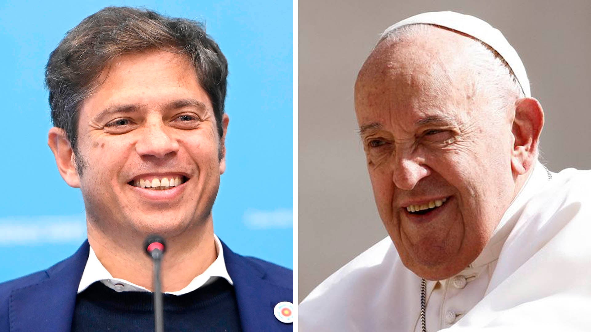 Papa Francisco y Axel Kicillof