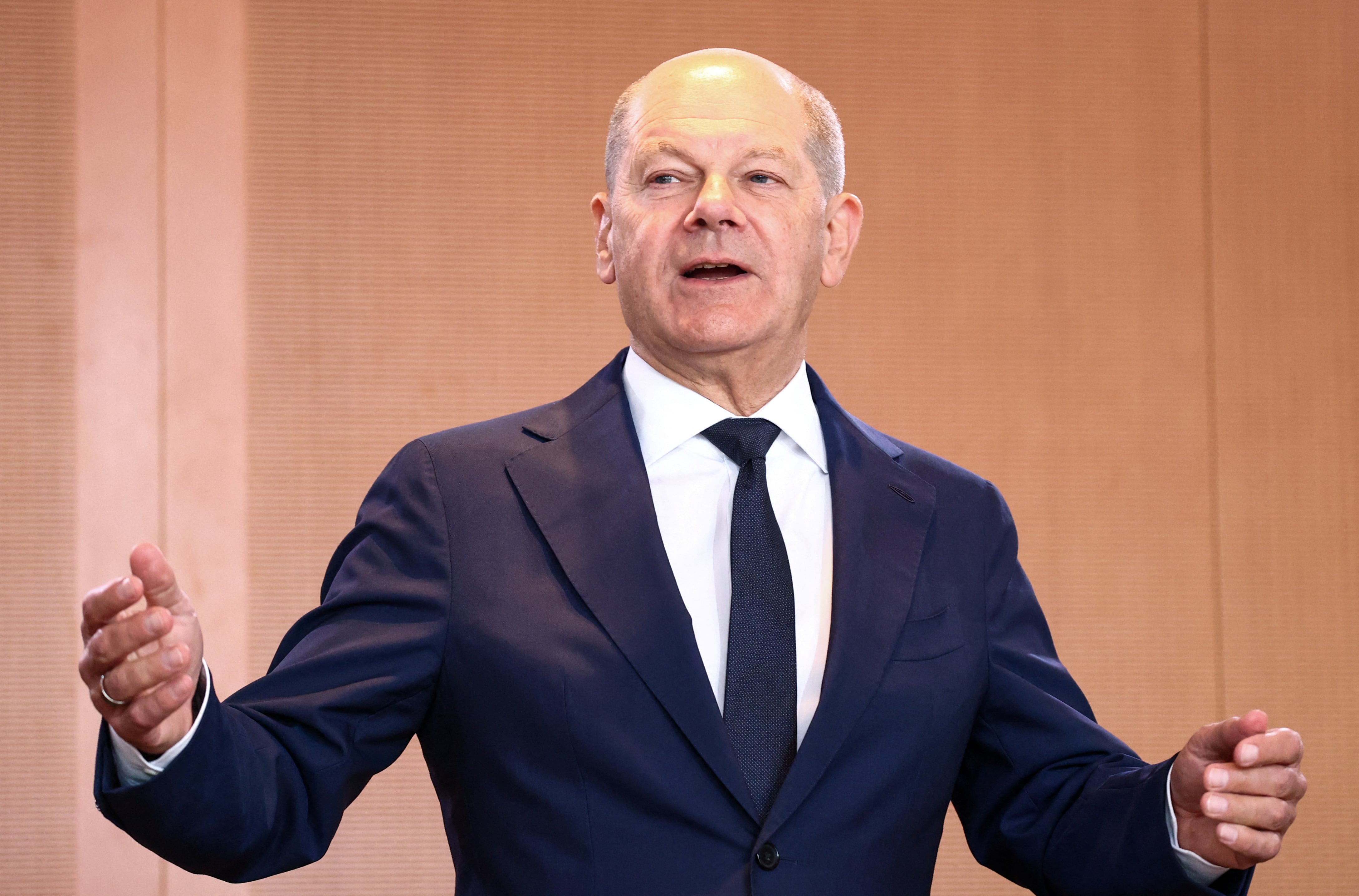 El canciller Olaf Scholz 