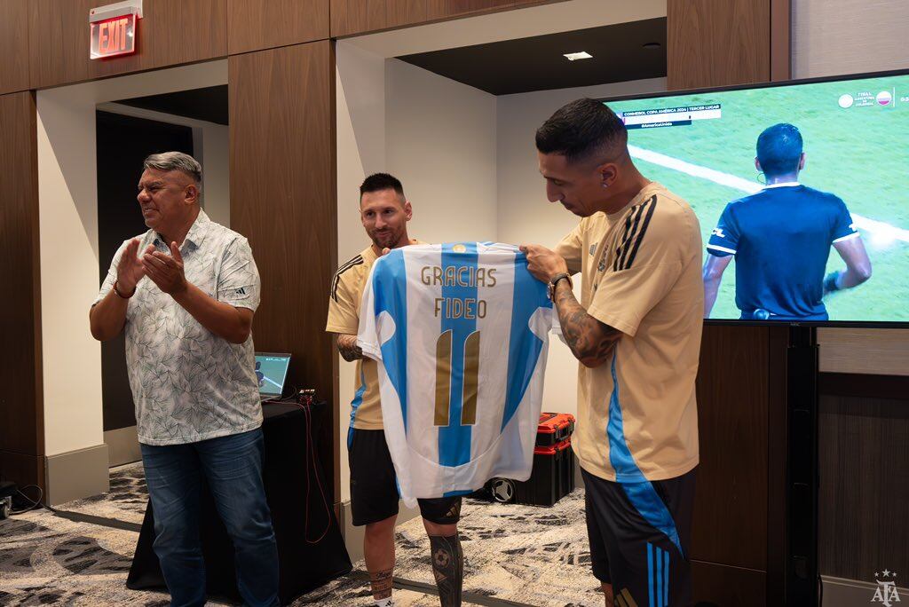 Selección Argentina despedida a Dí María