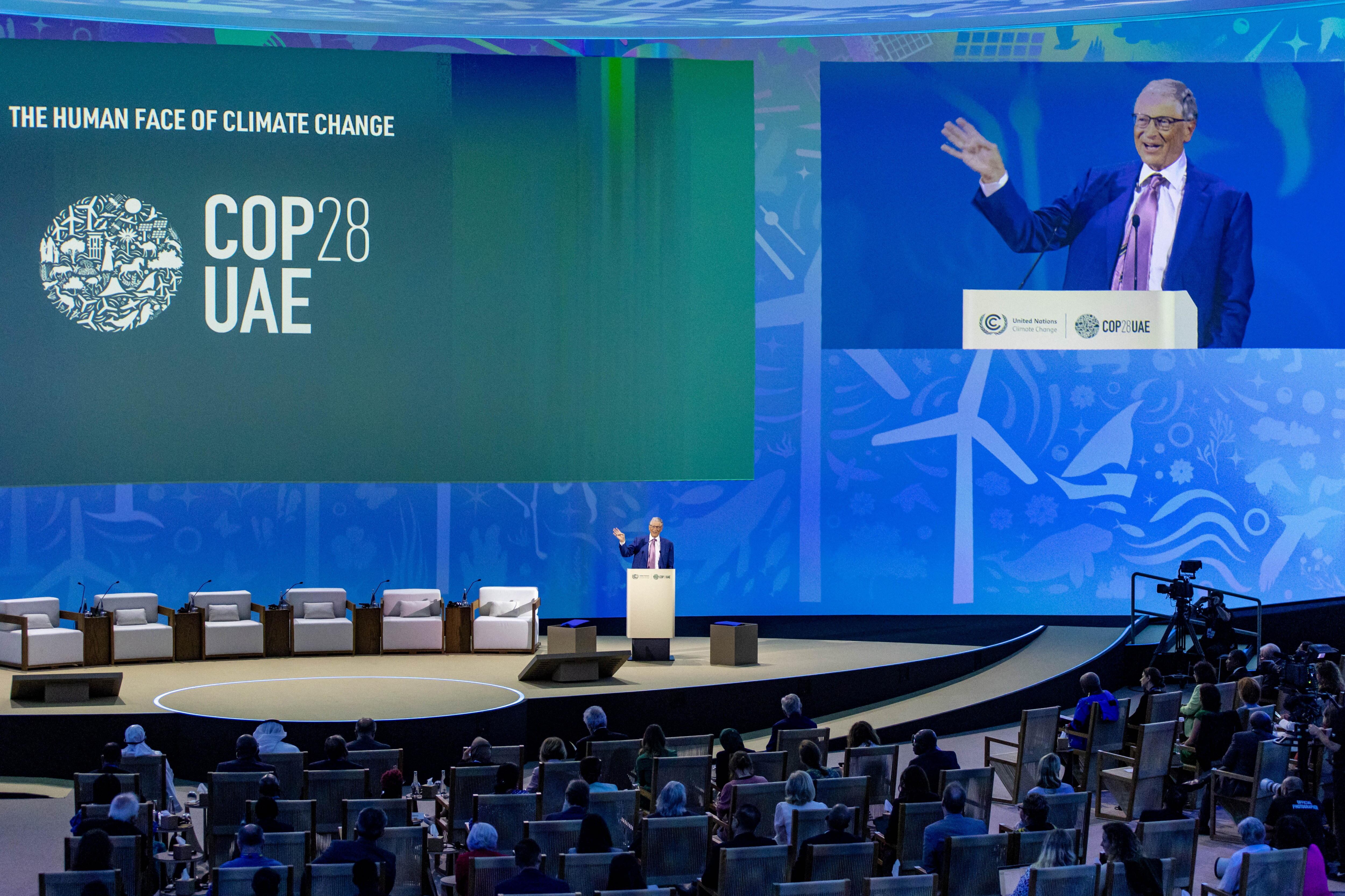 Gates ha intervenido en varios escenarios para explicar cómo se puede prevenir el cambio climático. (Foto: EFE/Martin Divisek) 