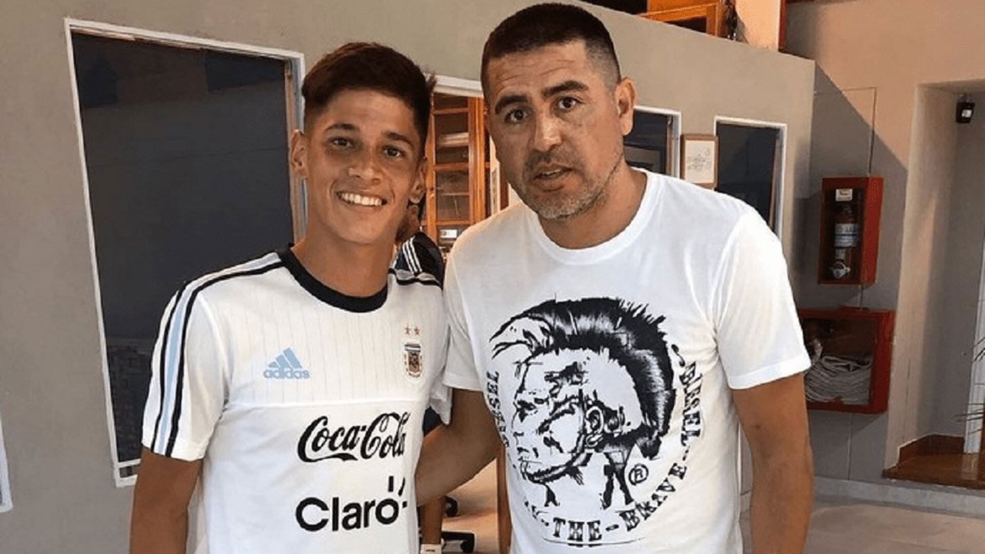 Brian Aguirre y Riquelme en 2019