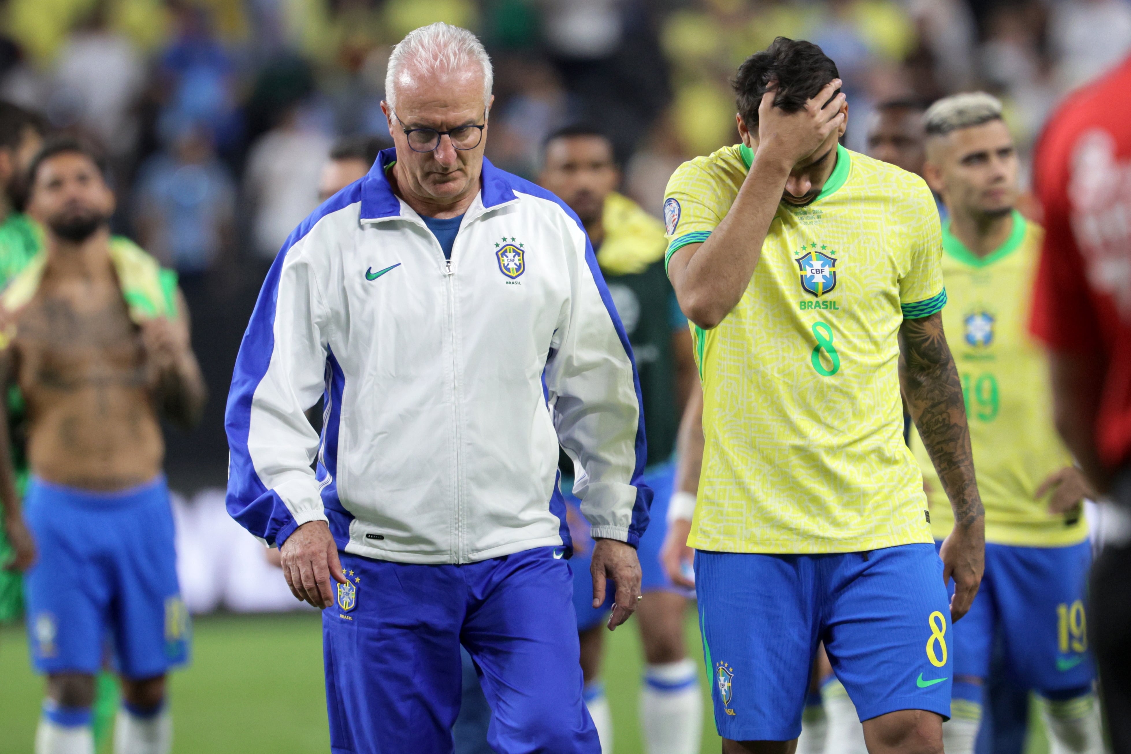 Uruguay eliminó a Brasil, una de las selecciones favoritas. (Foto: EFE/EPA/ALLISON DINNER) 