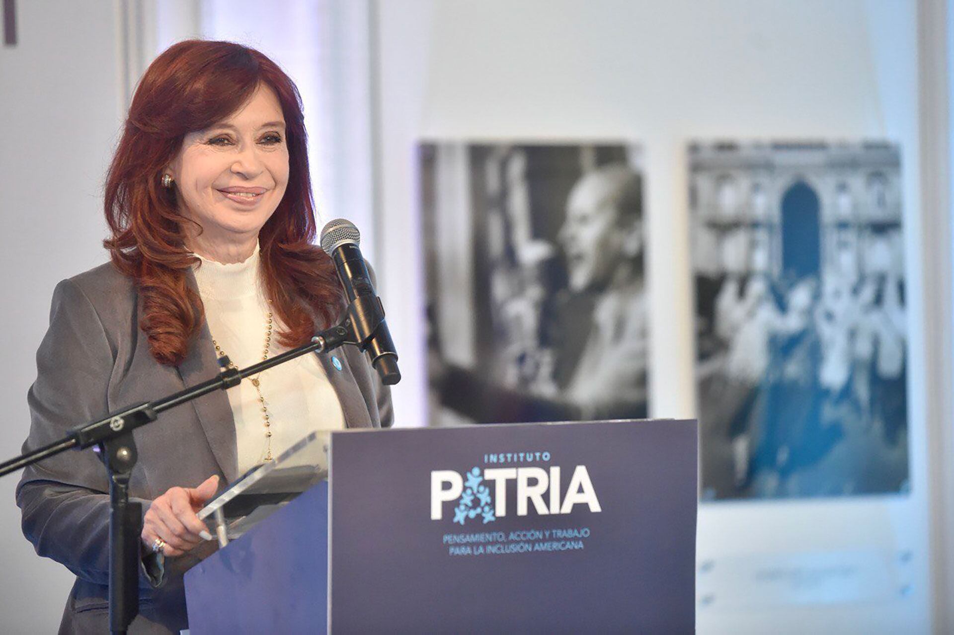 Cristina kirchner en el instituto patria