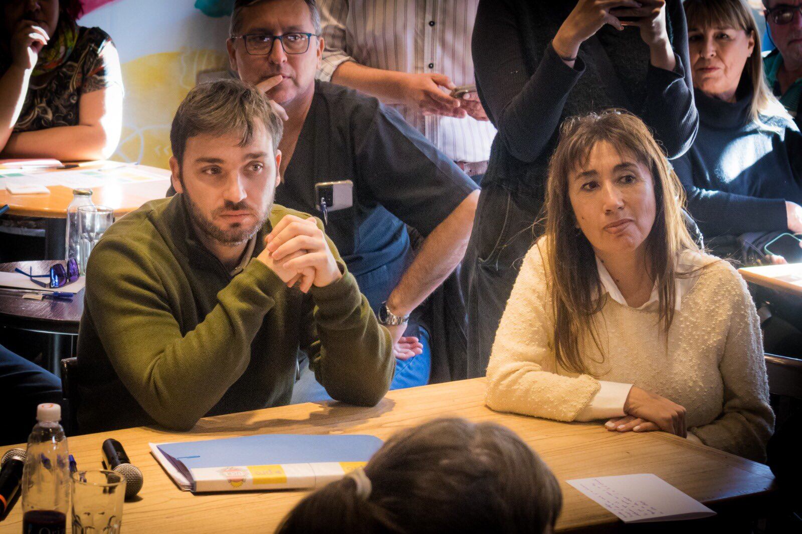 El gobernador Nacho Torres y la diputada Roxana Reyes 