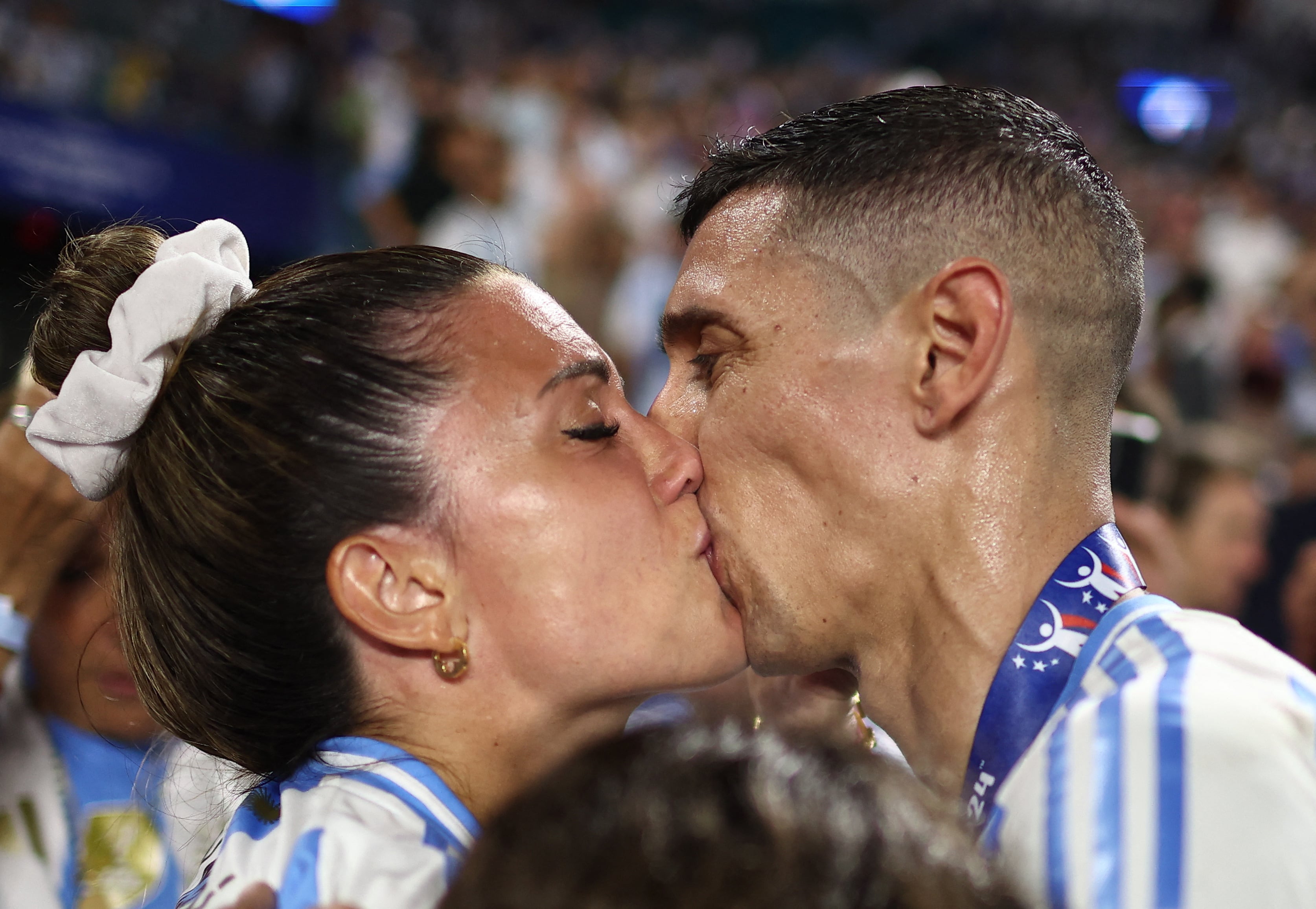 Jorgelina Cardoso habló de la despedida definitiva a Ángel Di María en la Selección (REUTERS/Agustin Marcarian)