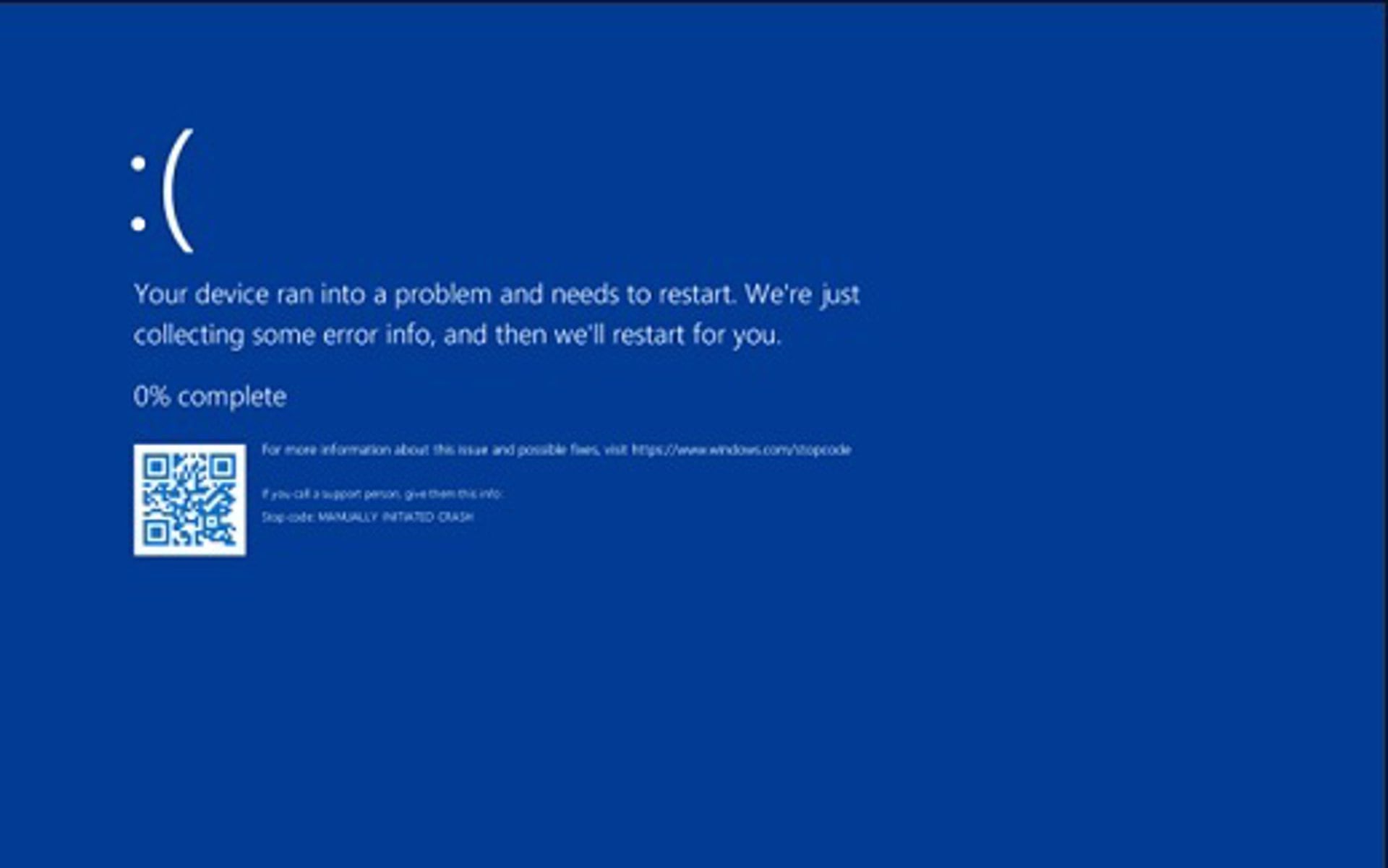 Los dispositivos afectados visualizaban la pantalla azul de la muerte. (Microsoft)