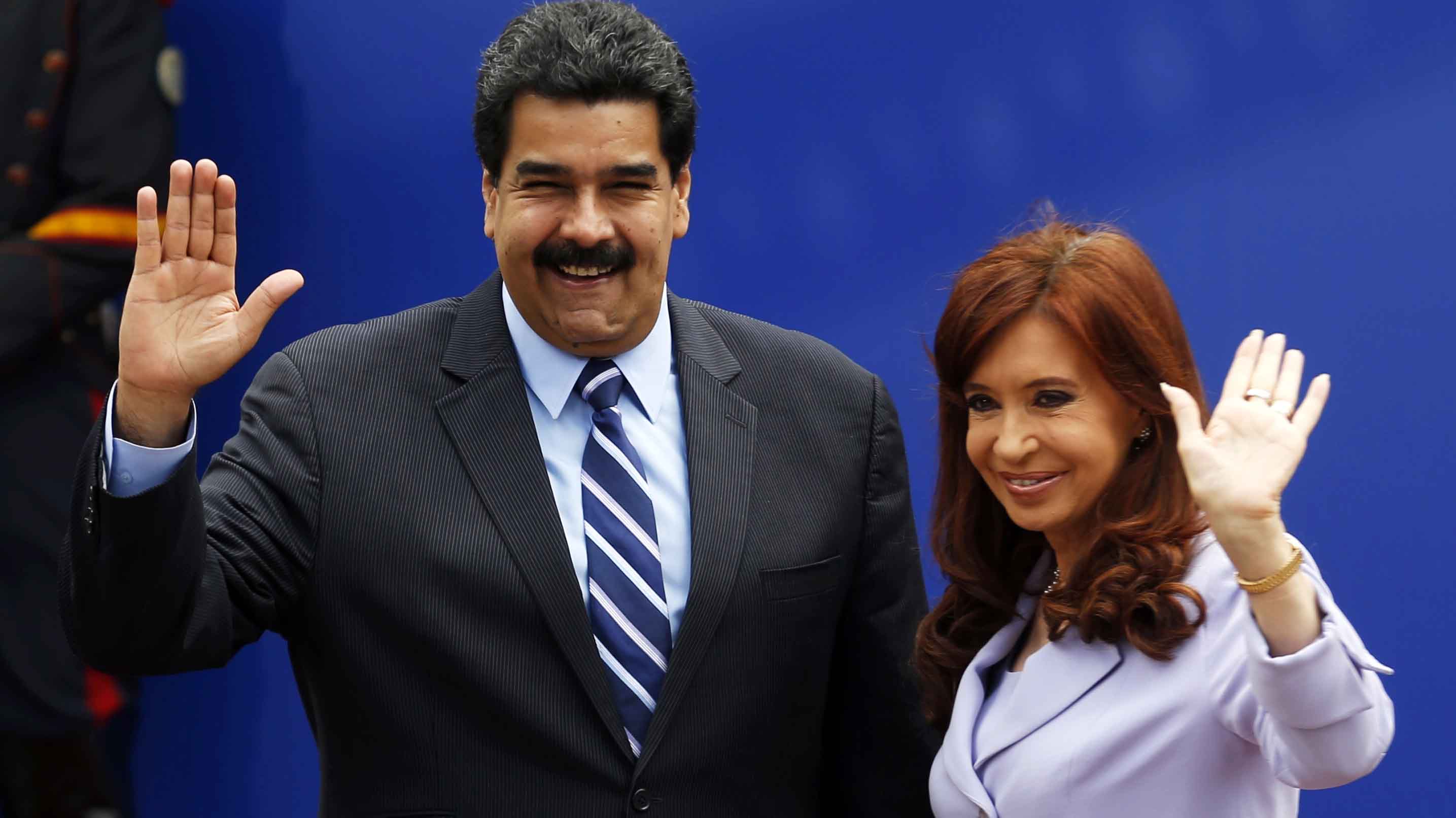 Nicolás Maduro y Cristina Kirchner