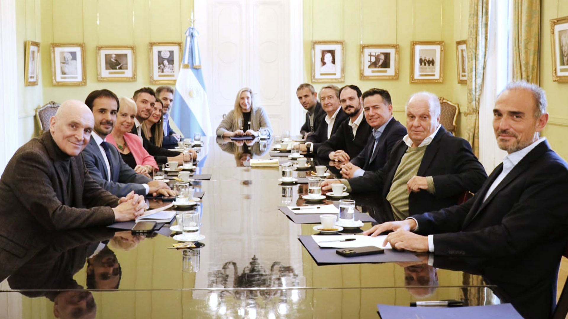 Karina Milei se reunión con Cristian Ritondo y Martín Menem en Casa Rosada