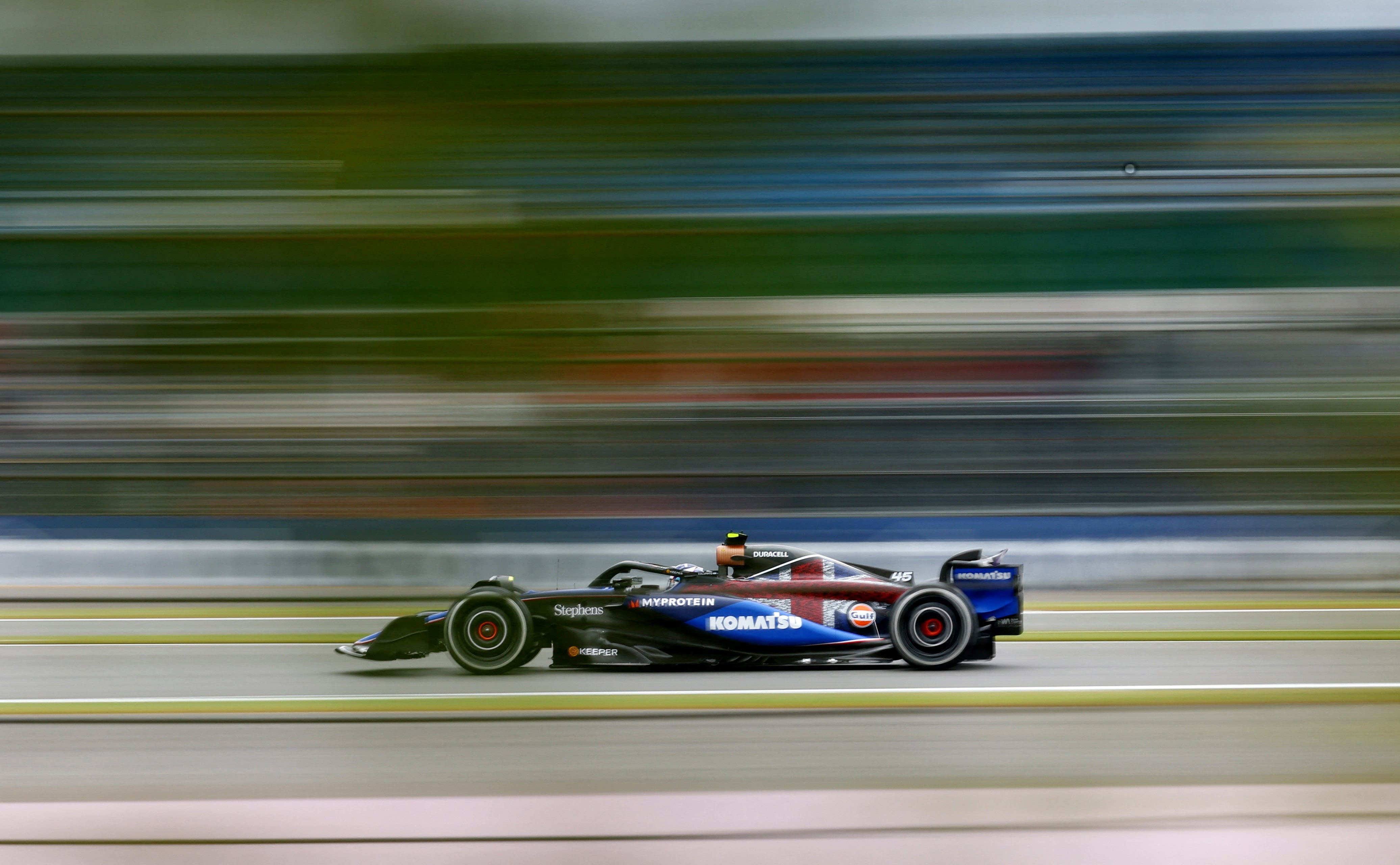 Franco Colapinto en el Williams durante la práctica 1 de Fórmula 1 (Foto: Reuters/Andrew Boyers)