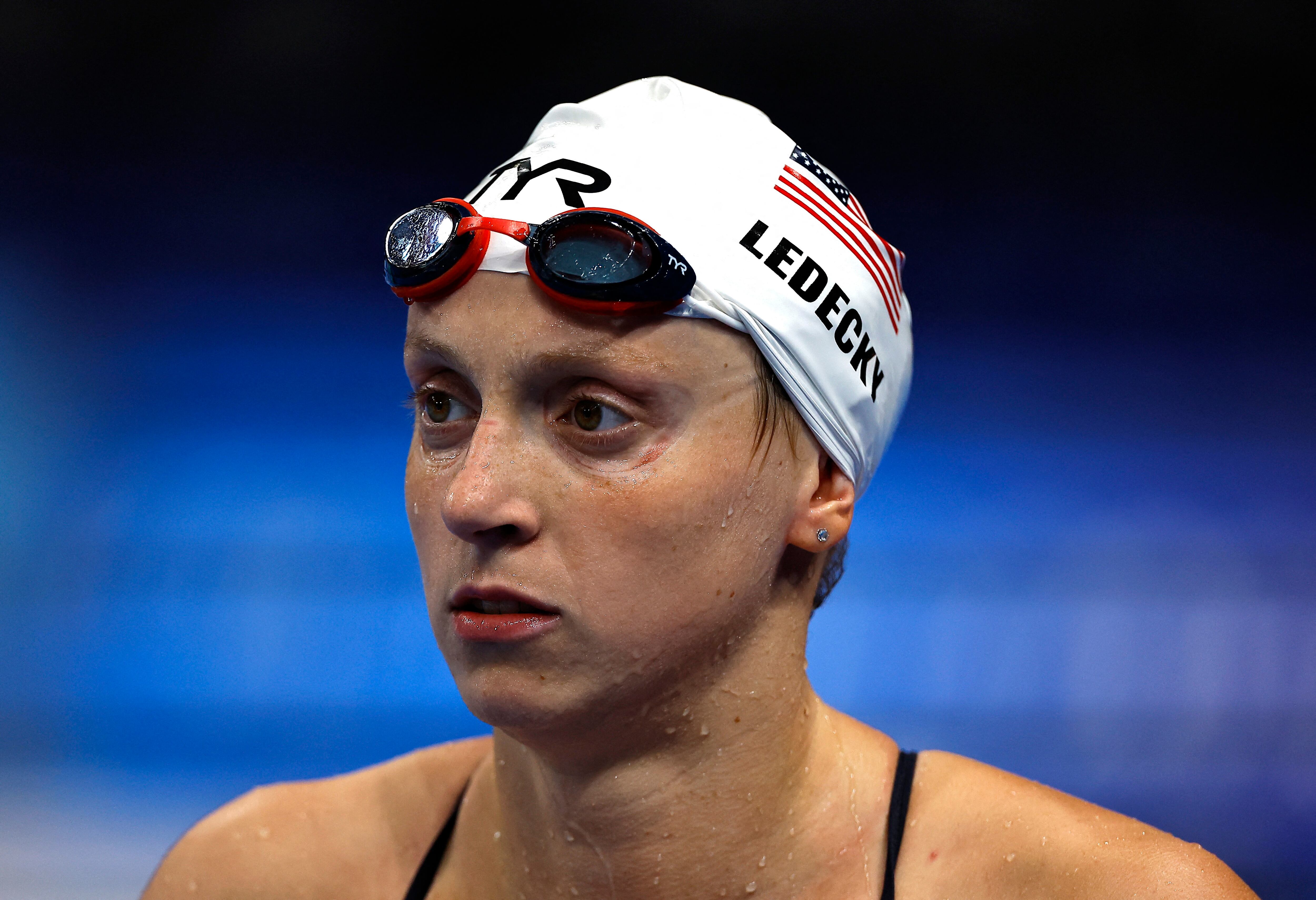 La estadounidense Katie Ledecky, una de las estrellas de París 2024, debutará este sábado en natación (REUTERS/Evgenia Novozhenina)