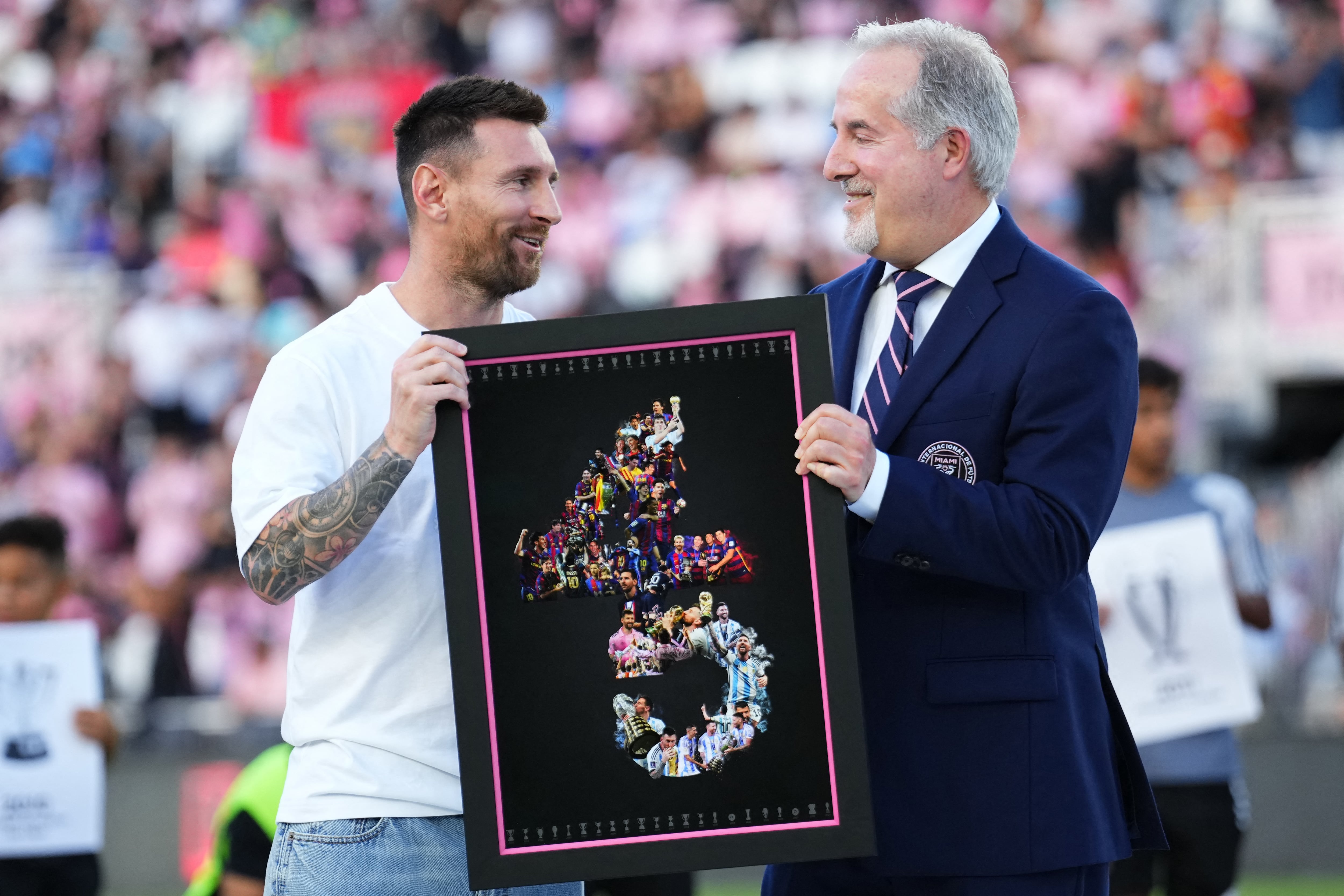 El regalo del Inter Miami a Messi (Crédito: Rich Storry-USA TODAY Sports)