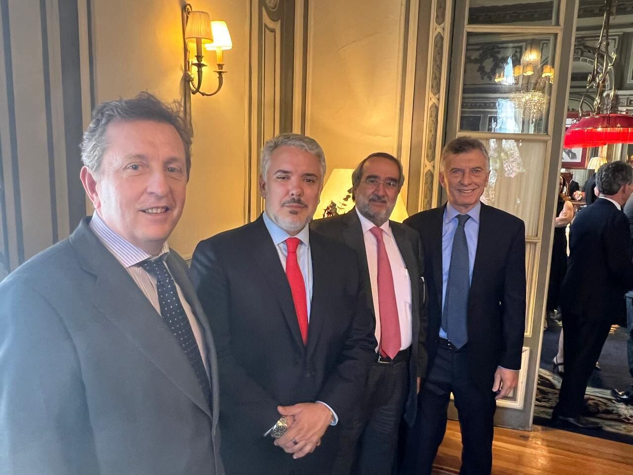 Mauricio Macri, Cremades, Duque y Abdulaziz Sager