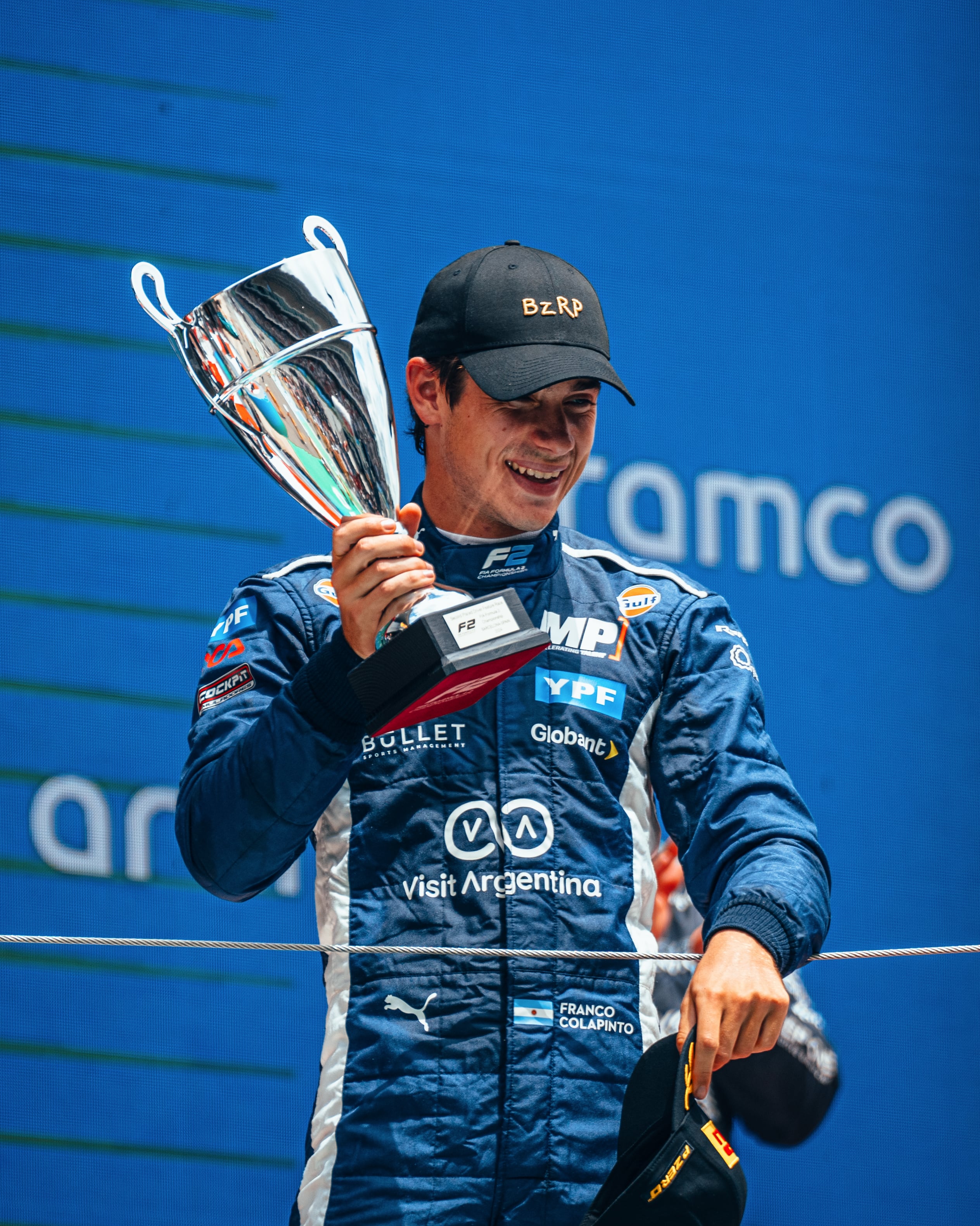 Franco Colapinto es uno de sus tres podios este año en la Fórmula 2 (Prensa Williams Racing)