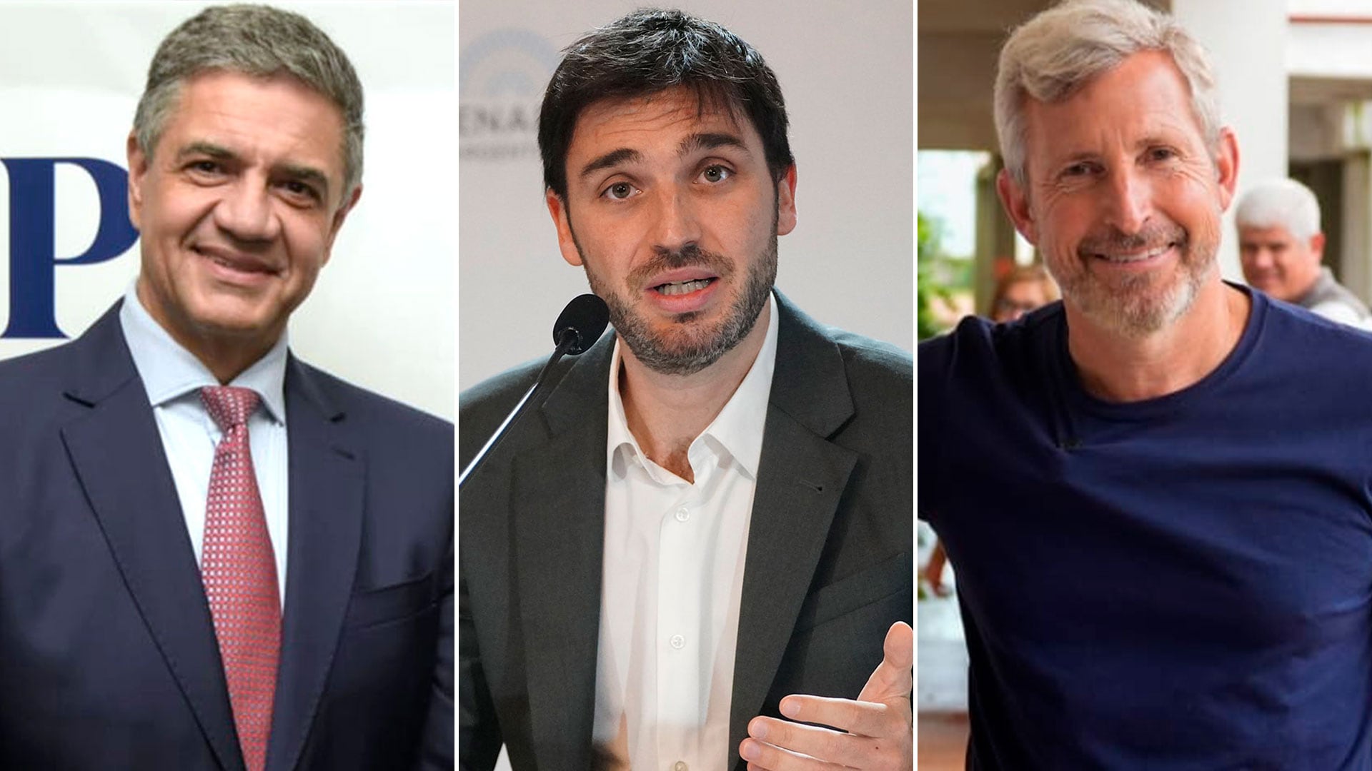 Gobernadores del PRO Jorge Macri, Nacho Torres y Rogelio Frigerio