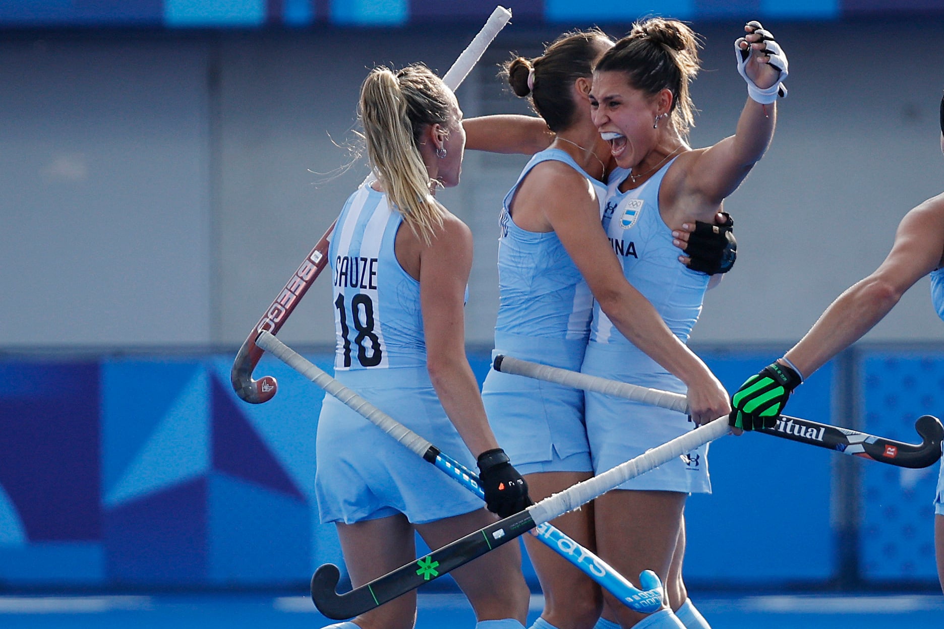 Las Leonas se quedaron con su segundo triunfo en el Grupo B (Reuters)