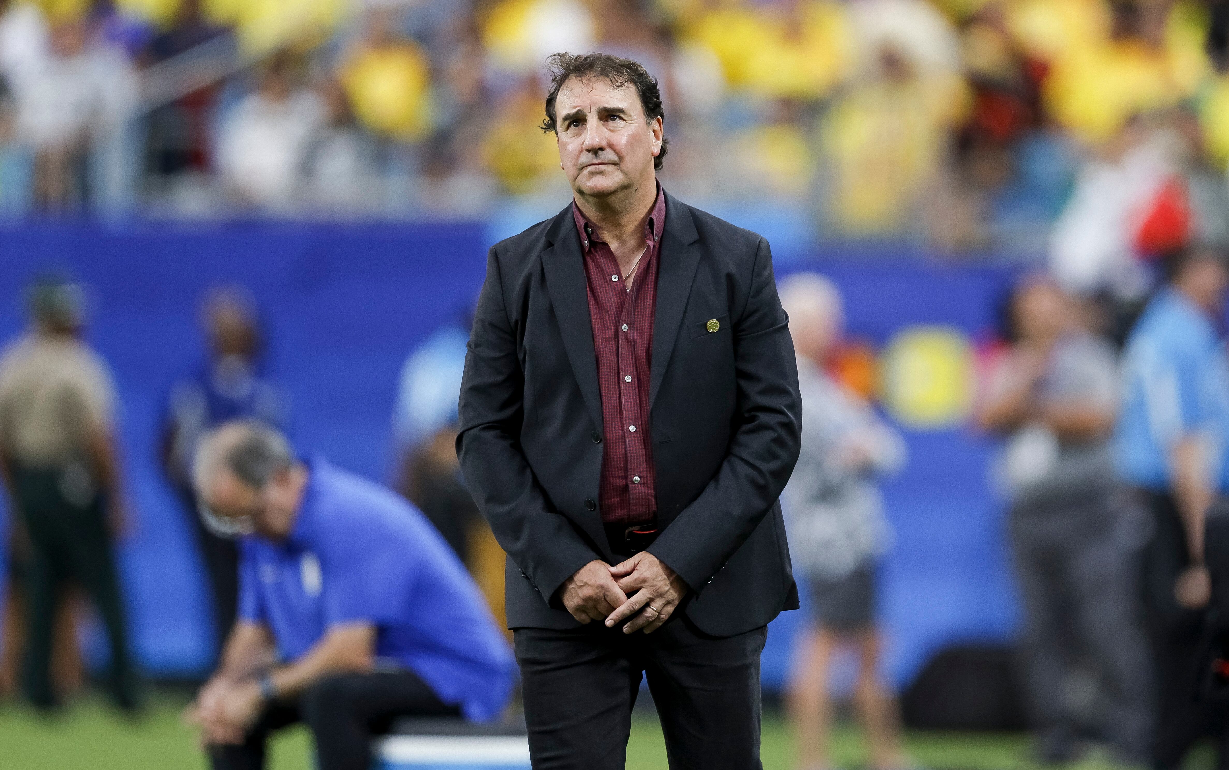 El entrenador principal de Colombia, Nestor Lorenzo en la Copa América 2024 (EFE) 