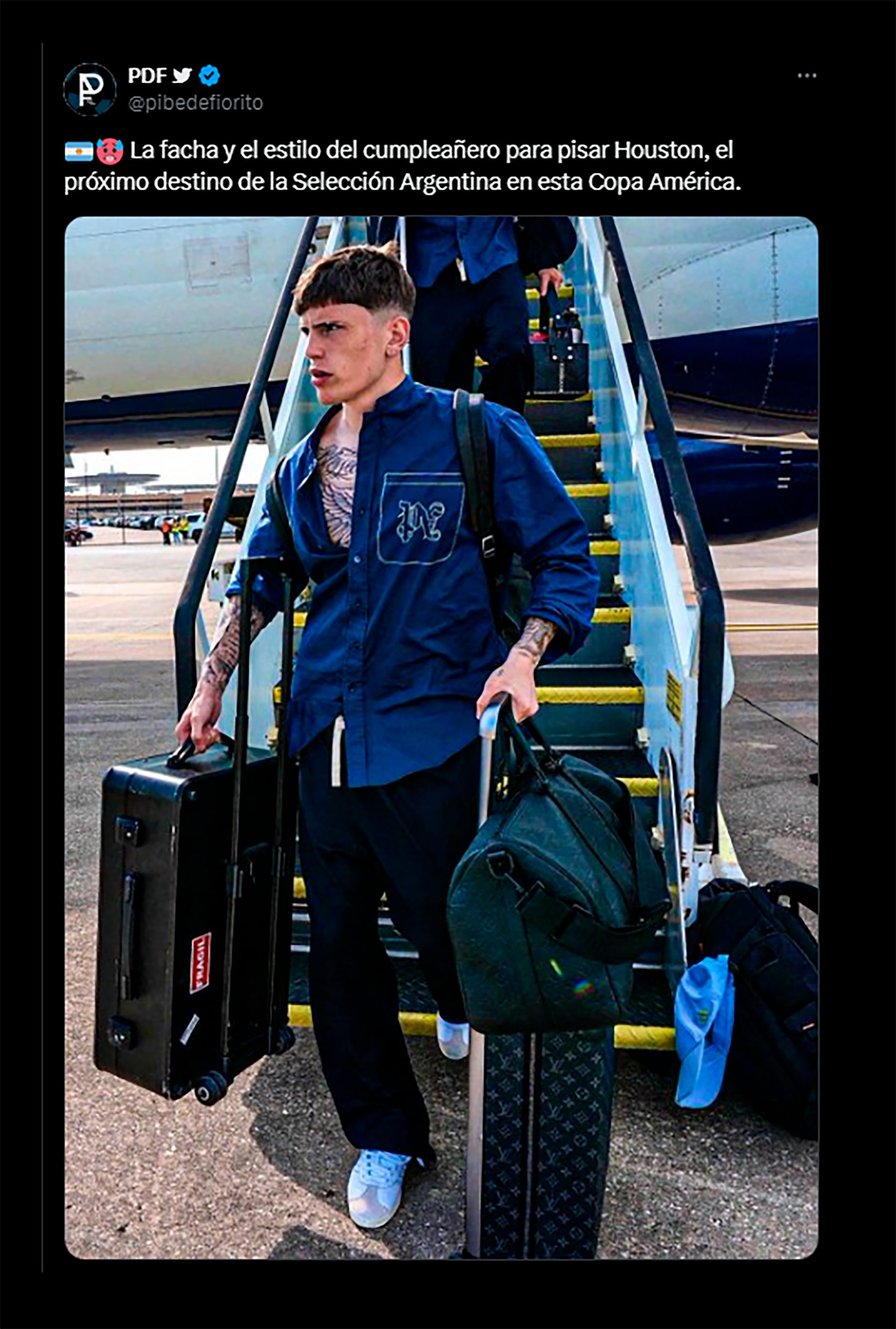 las reacciones en redes al look de la selección argentina