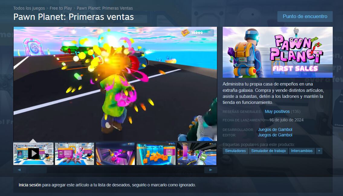 En este juego, los usuarios son los encargados de administrar una tienda en el espacio. (Steam)