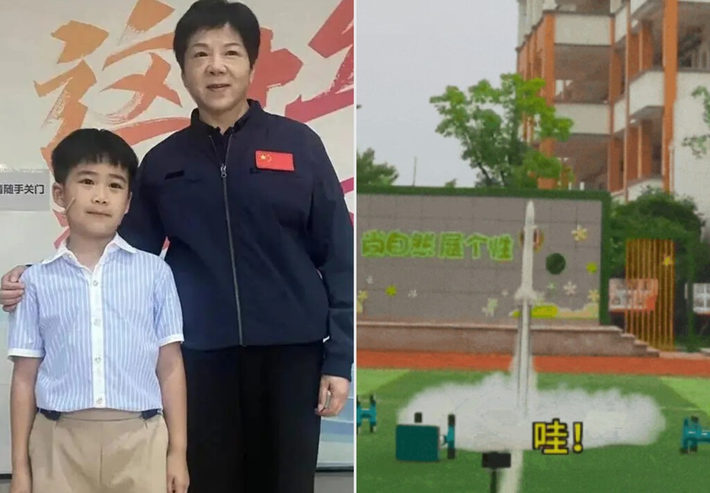 China puede estar orgullosa de su nuevo prodigio: tiene 11 años, construyó su propio cohete y lo lanzó desde su escuela