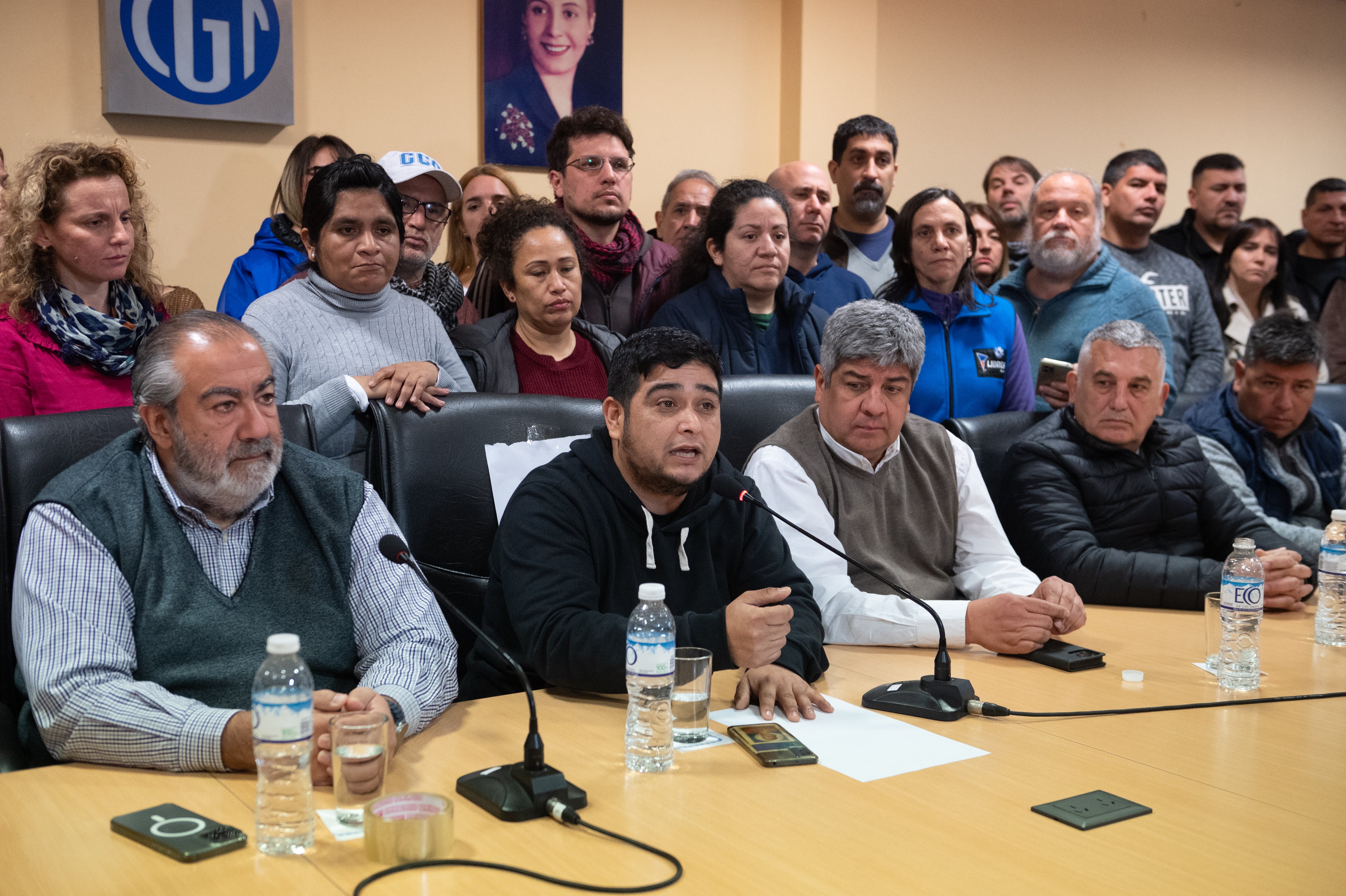 Conferencia de prensa de la CGT