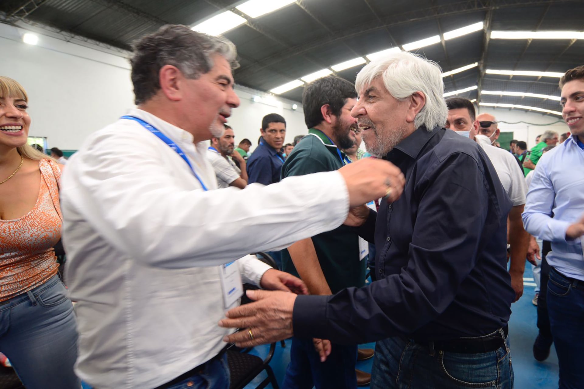 Hugo Moyano y Jorge Taboada, de la Federación de Camioneros