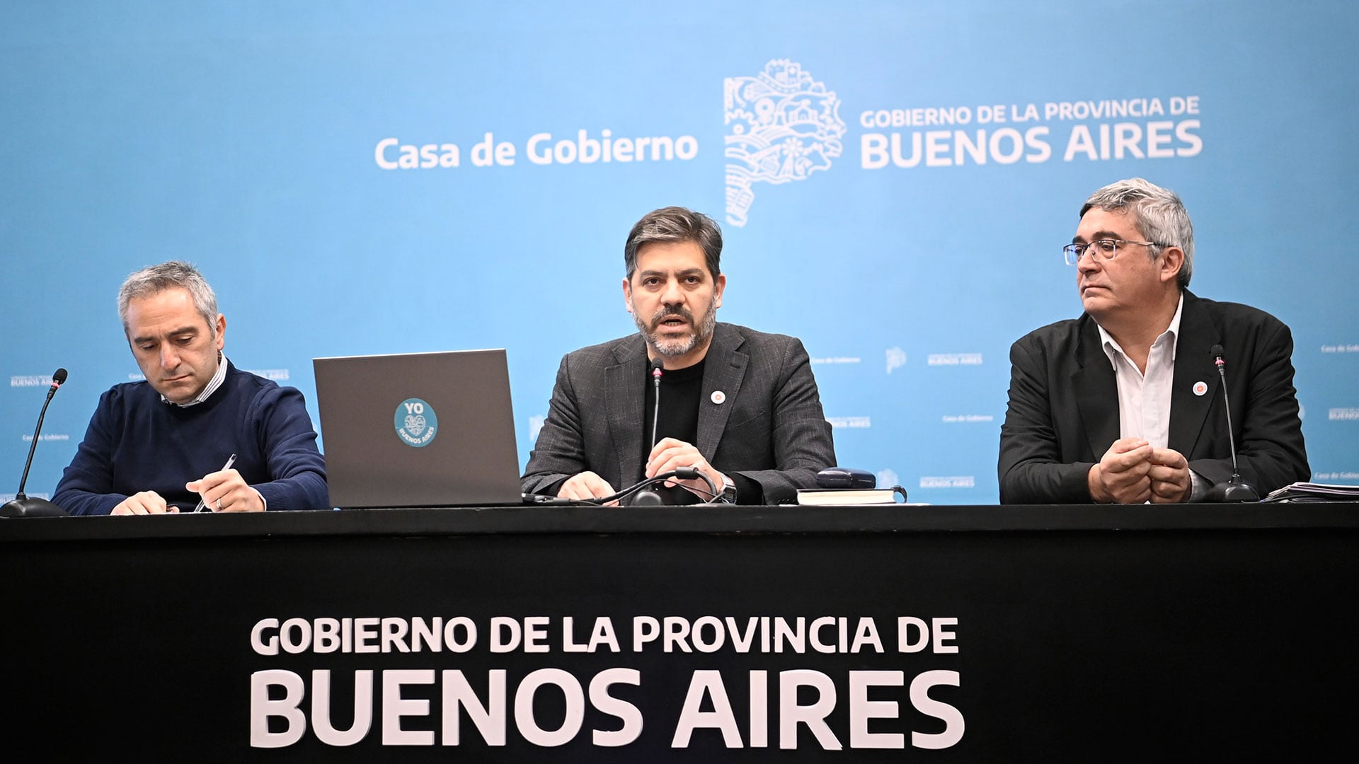 Carlos Bianco, Andrés Larroque, Javier Rodríguez