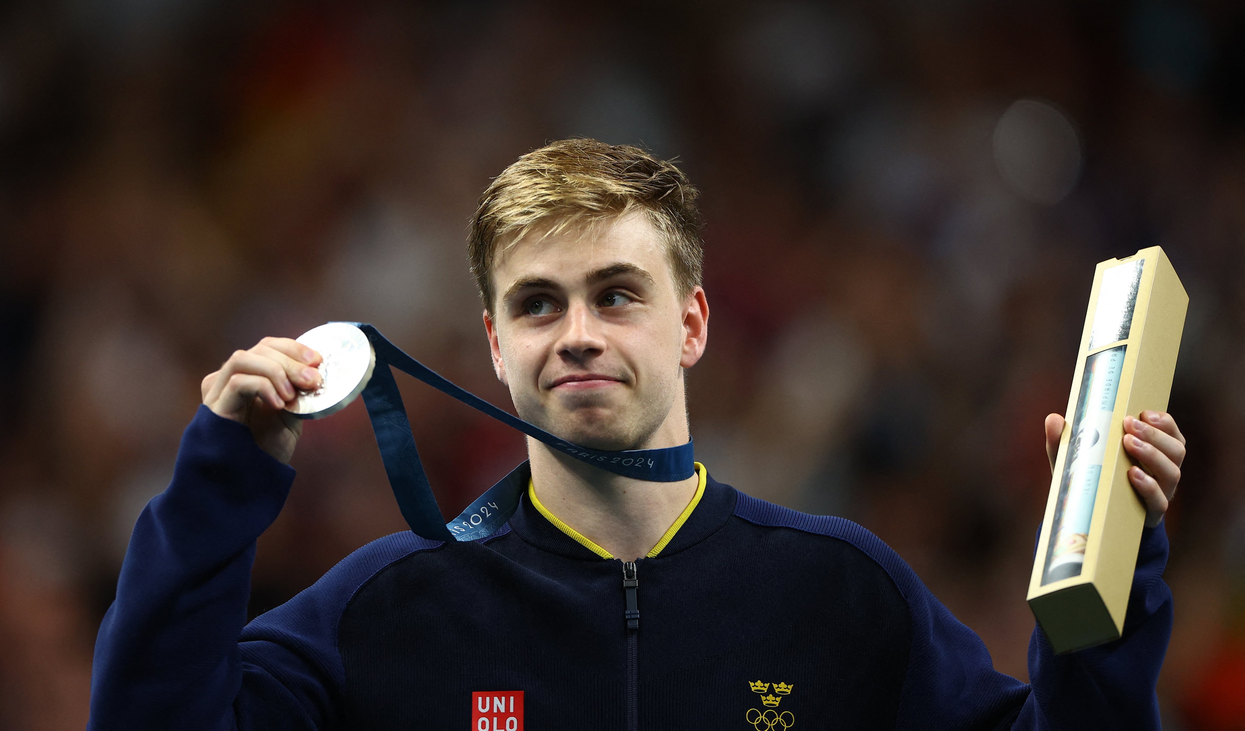 Truls, en el podio, con su medalla de plata (REUTERS/Kim Hong-Ji)