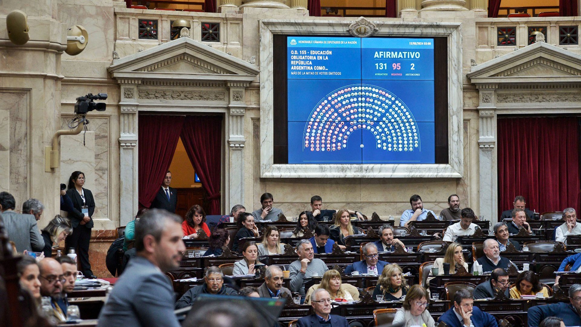 sesion en la camara de diputados 15 de agosto