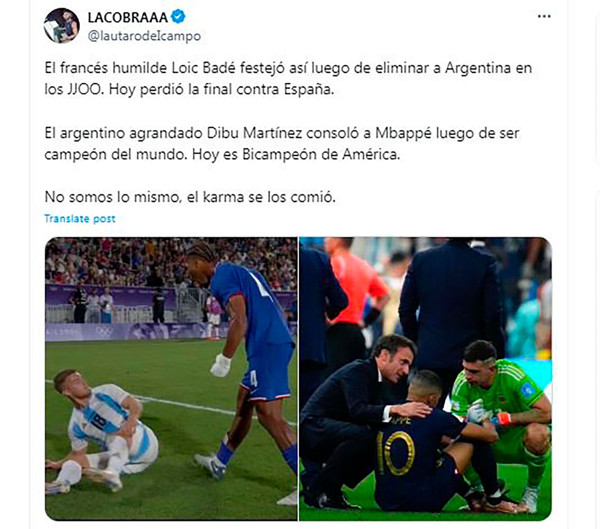 Memes Final Francia-España fútbol Juegos Olímpicos de París