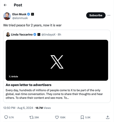 Elon Musk Mensaje