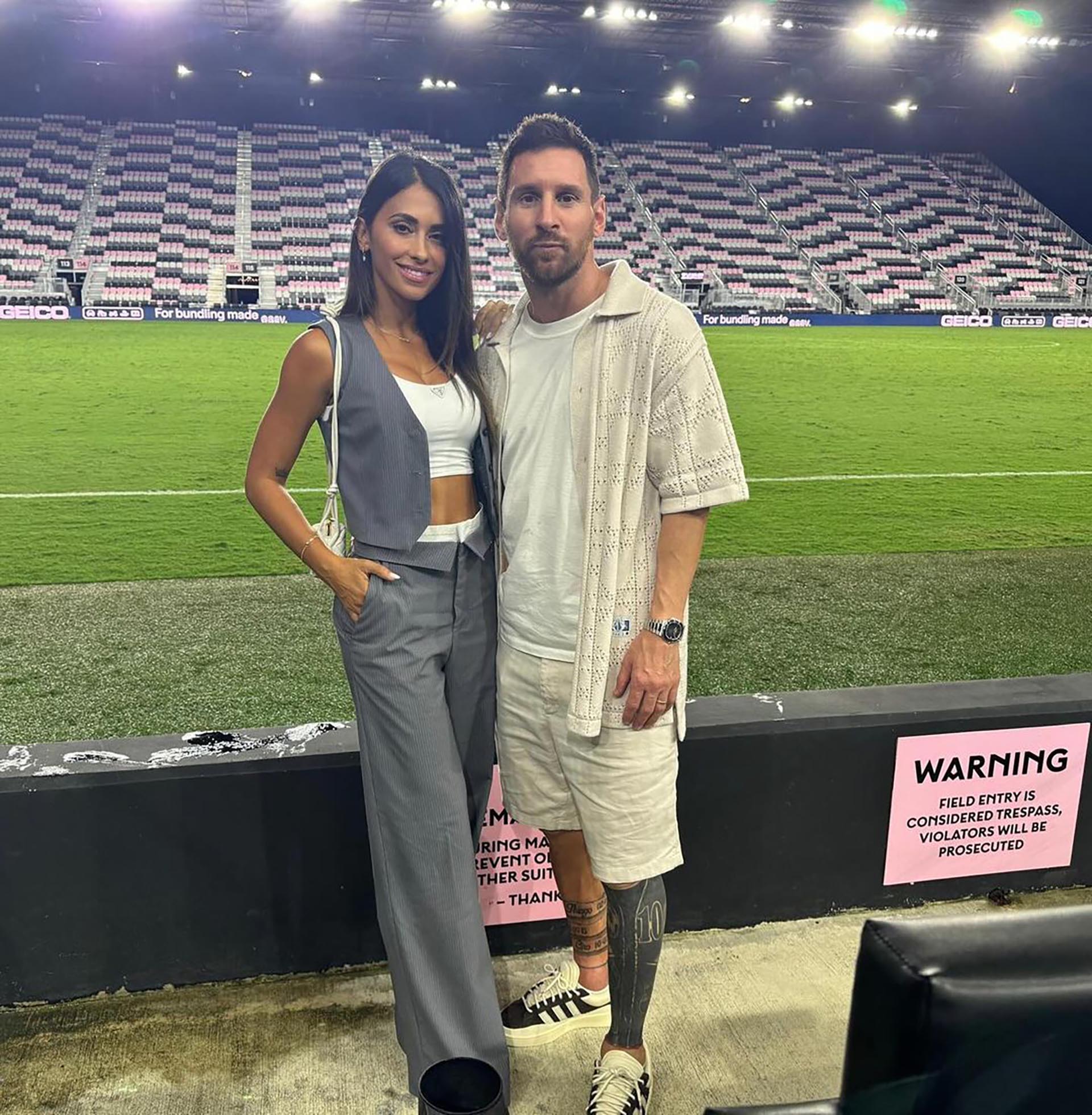 Lionel Messi y Antonela Roccuzzo